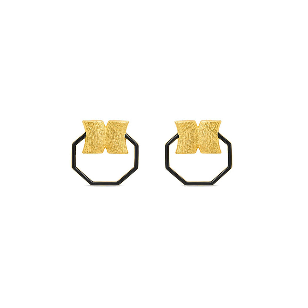 MNSH Black Hexa Candy Earring