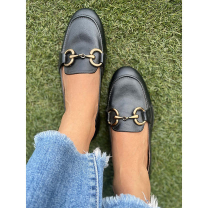 Modanta Black Loafers