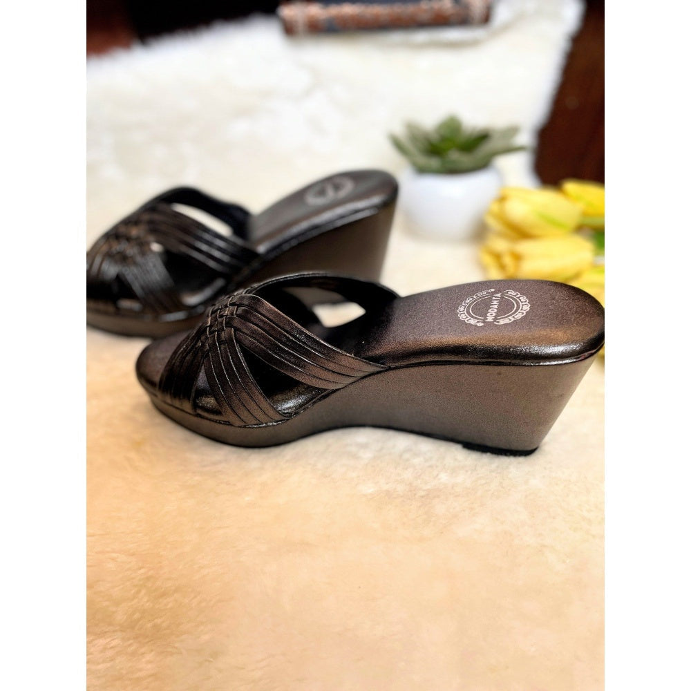 Modanta Black Criss Cross Heels