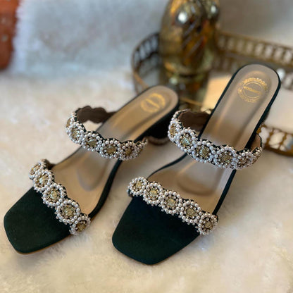 Modanta Green Diamond Heels
