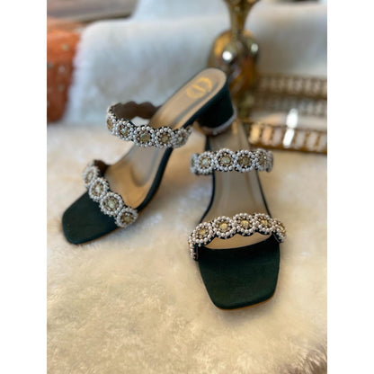 Modanta Green Diamond Heels