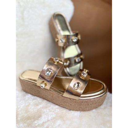 Modanta Golden Diamond Heels