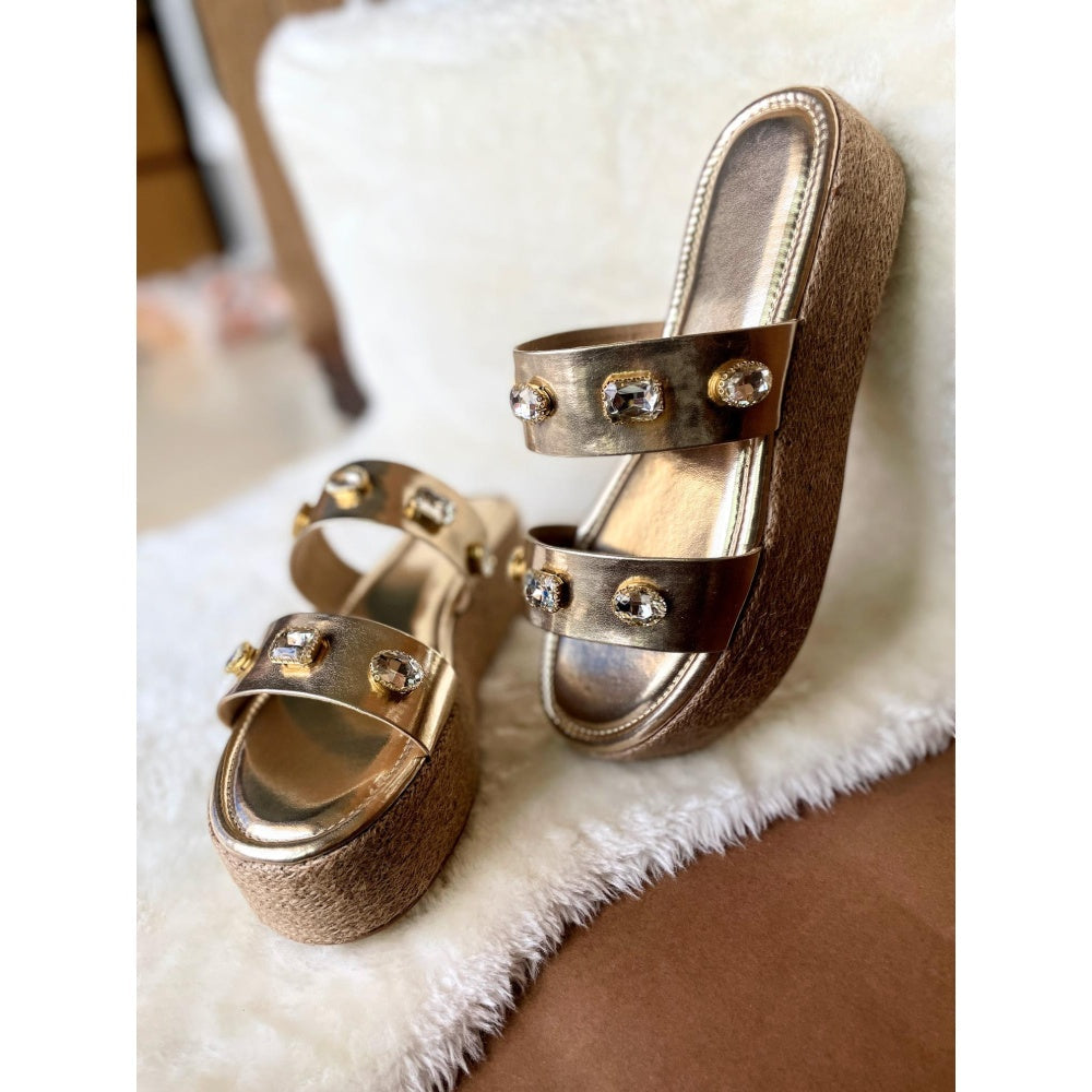 Modanta Golden Diamond Heels
