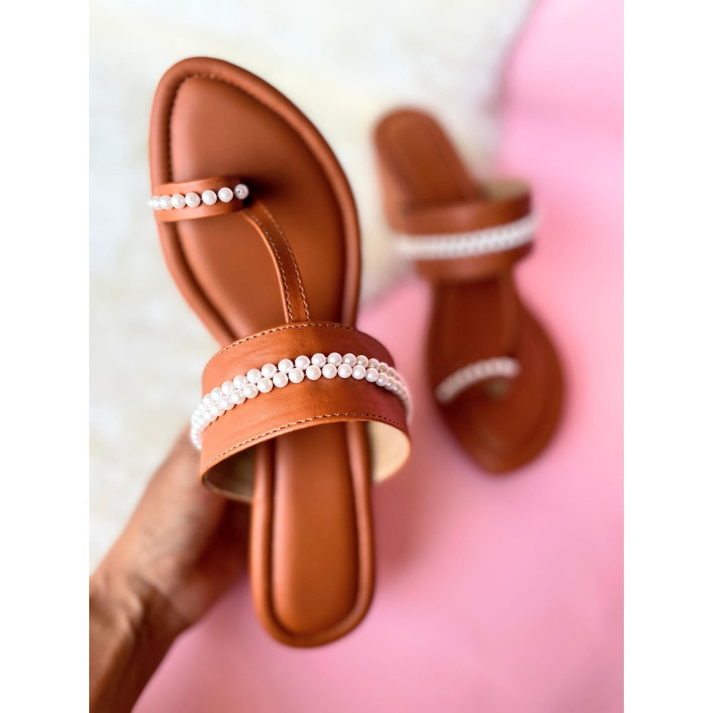 Modanta Tan Pearl Kolhapuris