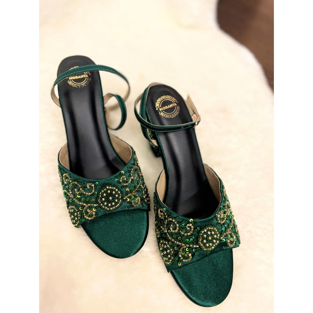 Modanta Emerald Green Heels