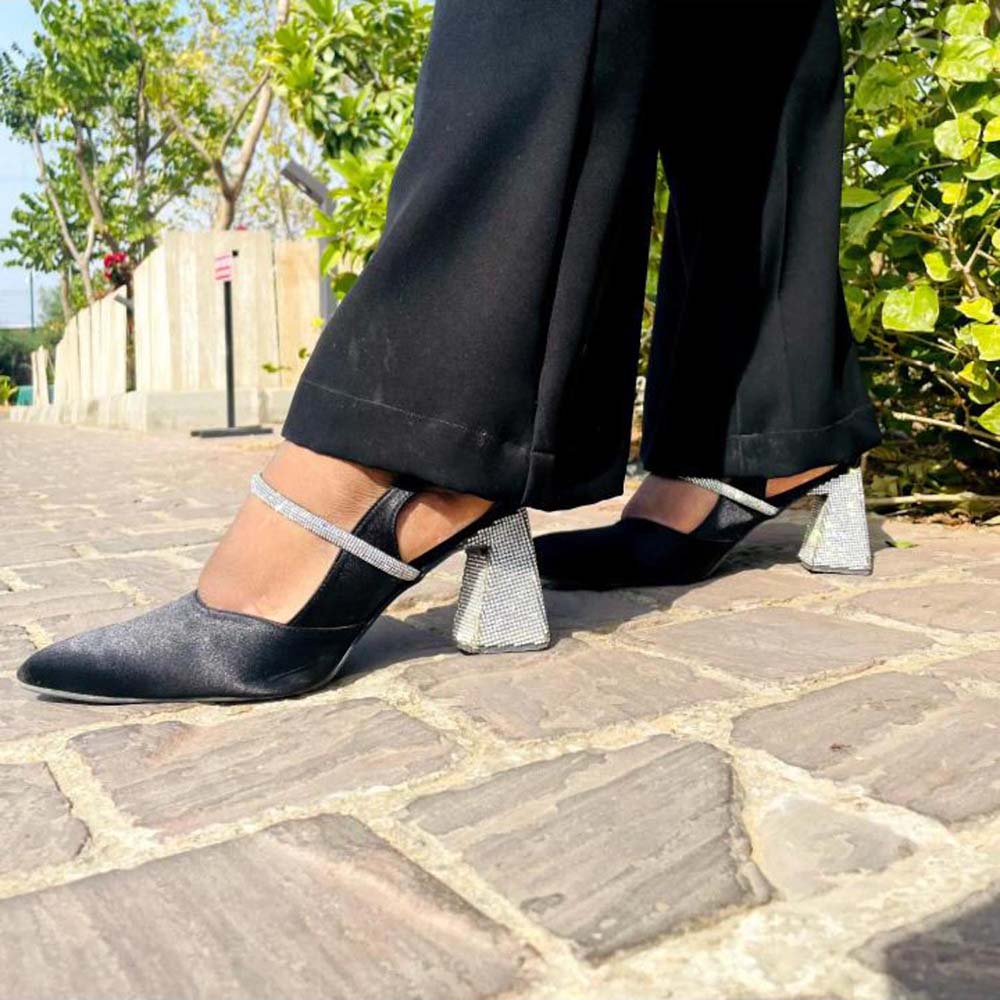 Modanta Black Diamond Sandal Heels