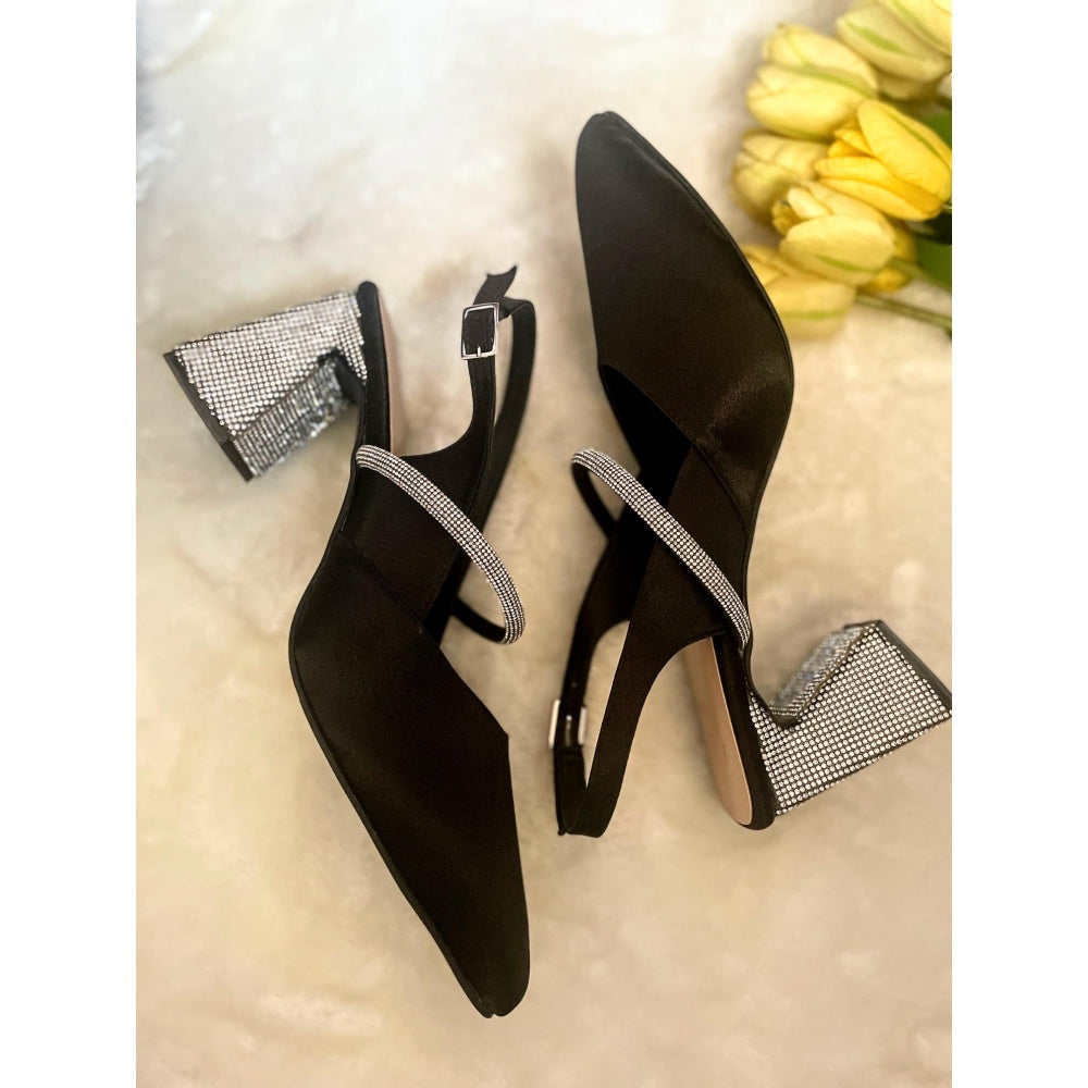 Modanta Black Diamond Sandal Heels