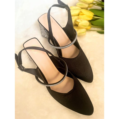 Modanta Black Diamond Sandal Heels