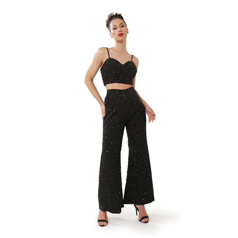 MODO CALDO Black Mystery Crop Top