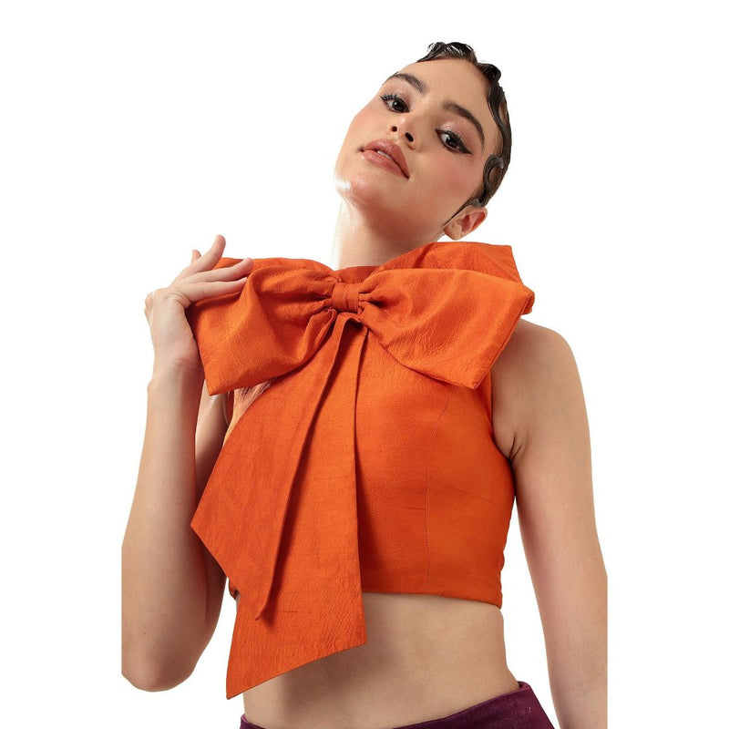 MODO CALDO Orange Solar Orchid Top