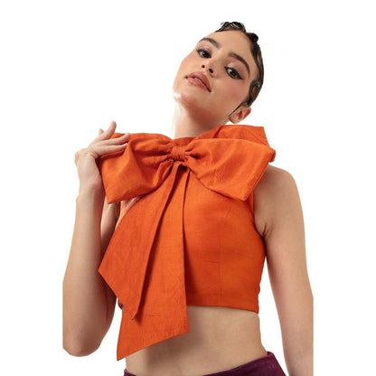 MODO CALDO Orange Solar Orchid Top