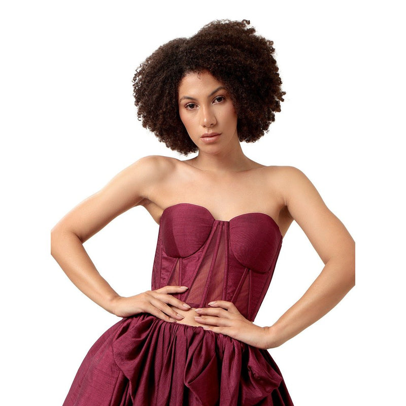 MODO CALDO Purple Harmony Corset Top