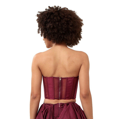 MODO CALDO Purple Infatuation Corset Top