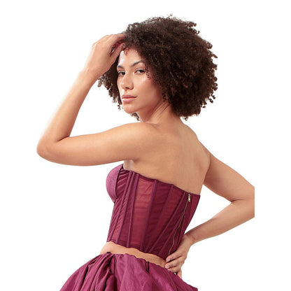 MODO CALDO Purple Understanding Corset Top