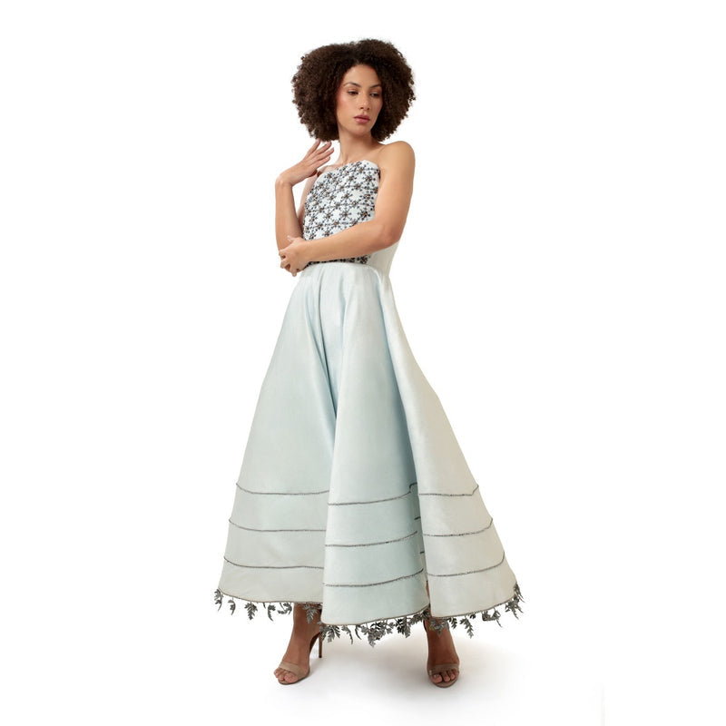 MODO CALDO Blue Crystal Gown