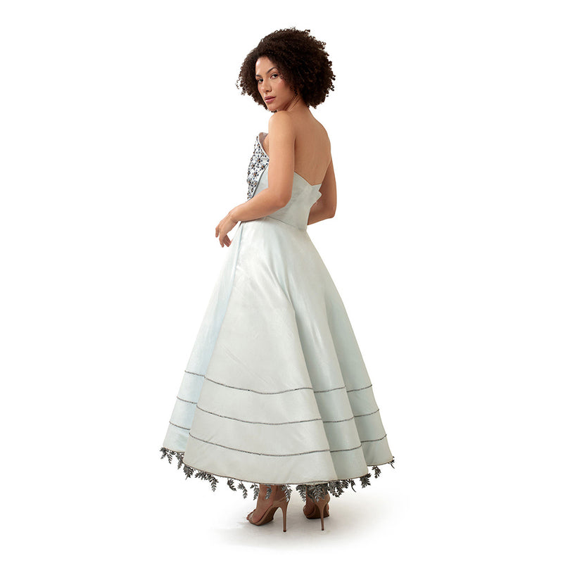 MODO CALDO Blue Crystal Gown