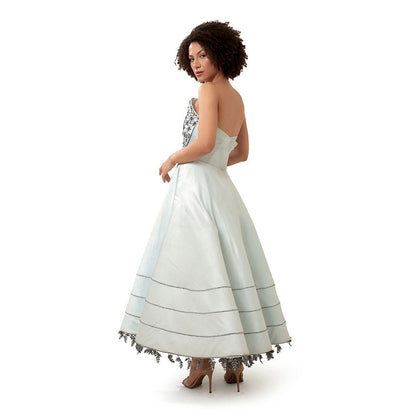 MODO CALDO Blue Crystal Gown