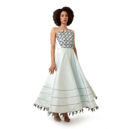 MODO CALDO Blue Crystal Gown