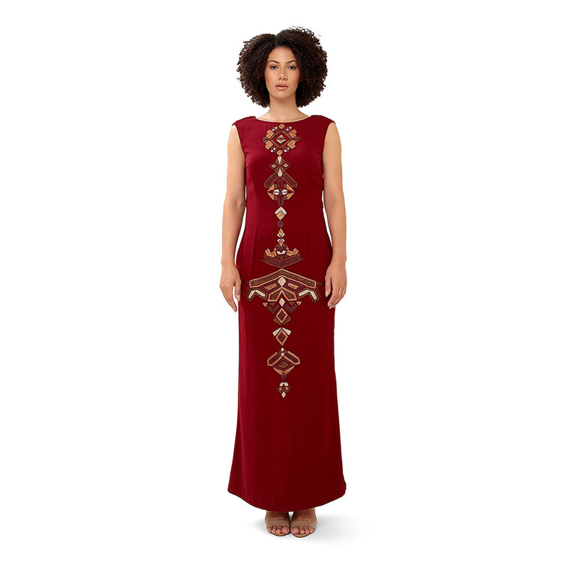 MODO CALDO Maroon Limitless Dress