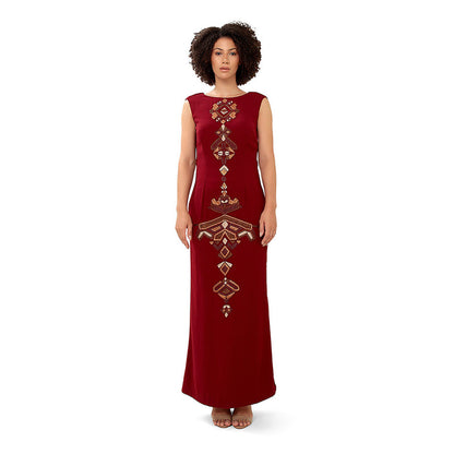 MODO CALDO Maroon Limitless Dress