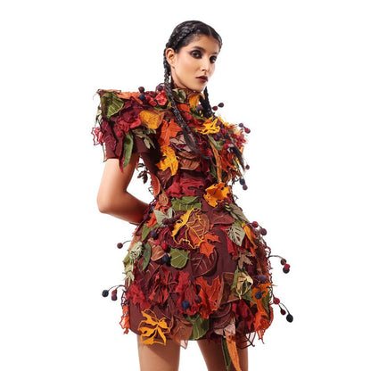 MODO CALDO Natures Carpet Multi-Color Dress