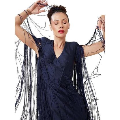 MODO CALDO Navy Blue Starless Sea Dress