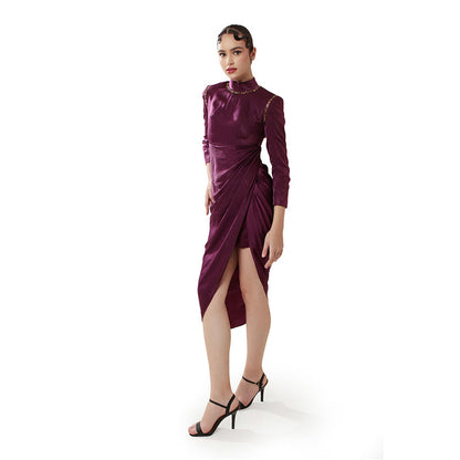 MODO CALDO Purple Shadowed Orchid Dress