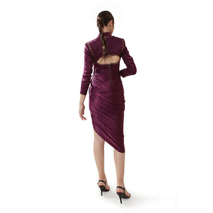 MODO CALDO Purple Shadowed Orchid Dress