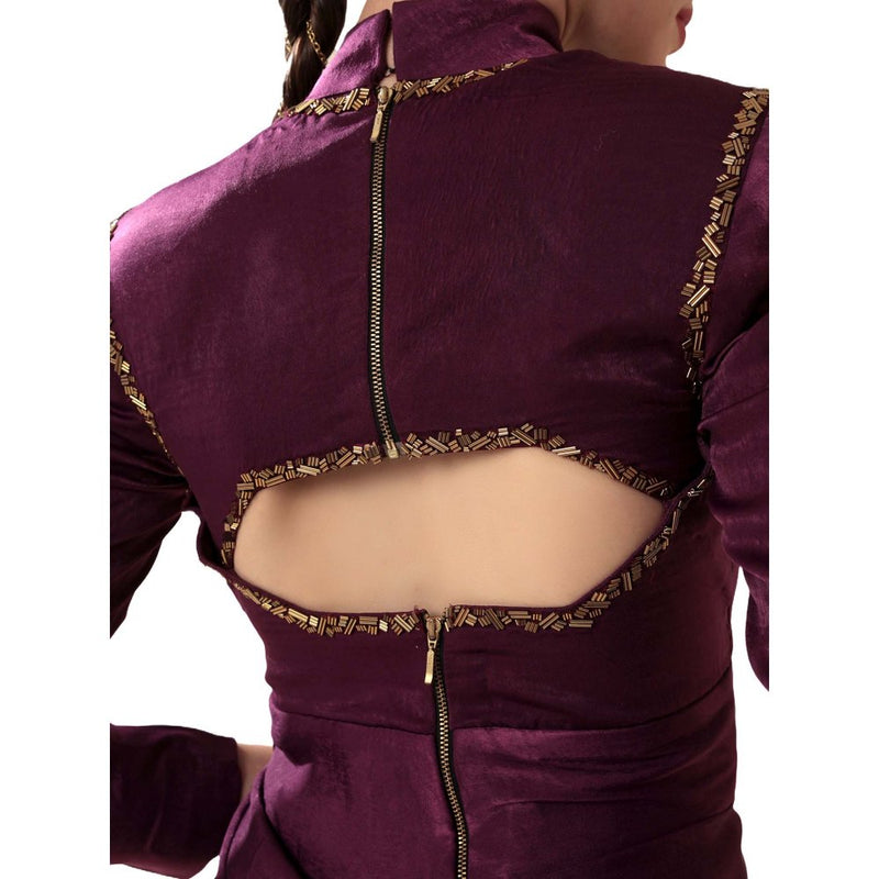MODO CALDO Purple Shadowed Orchid Dress