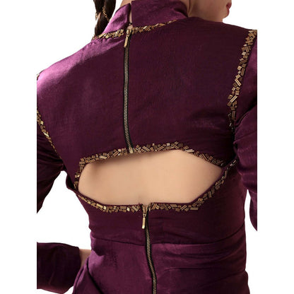 MODO CALDO Purple Shadowed Orchid Dress
