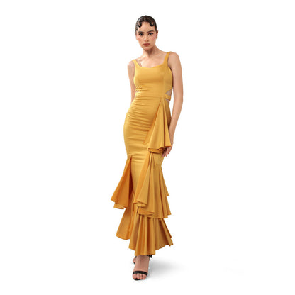 MODO CALDO Yellow Sunkissed Meadow Dress