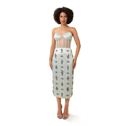 MODO CALDO Blue Innocence Dress