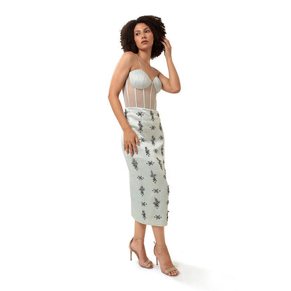 MODO CALDO Blue Innocence Dress
