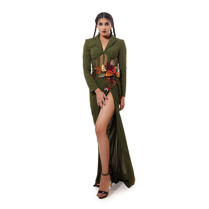 MODO CALDO Green Forest Ivy Dress