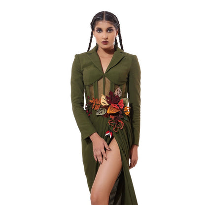 MODO CALDO Green Forest Ivy Dress