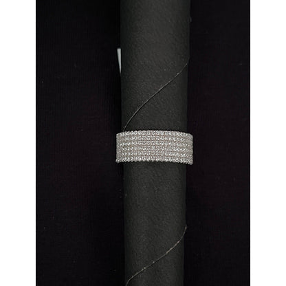 Mon Tresor 6 Row Diamond Dust Eternity Ring - White