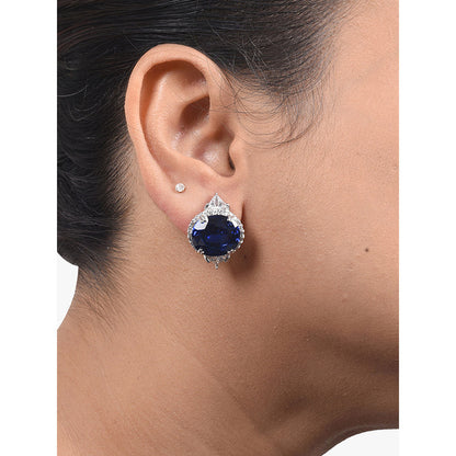 Mon Tresor Bali Style Blue Sapphire Earrings