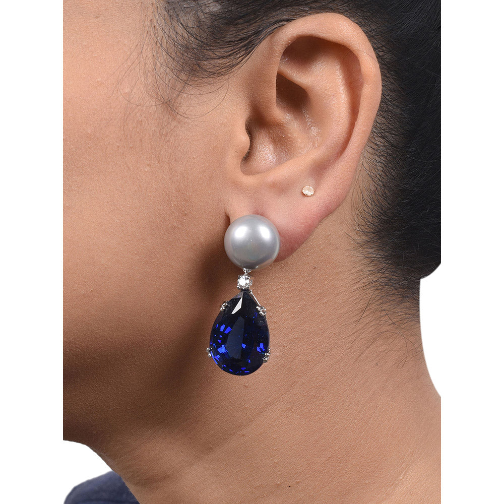 Mon Tresor Midnight Lagoon Earrings - Blue