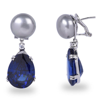 Mon Tresor Midnight Lagoon Earrings - Blue