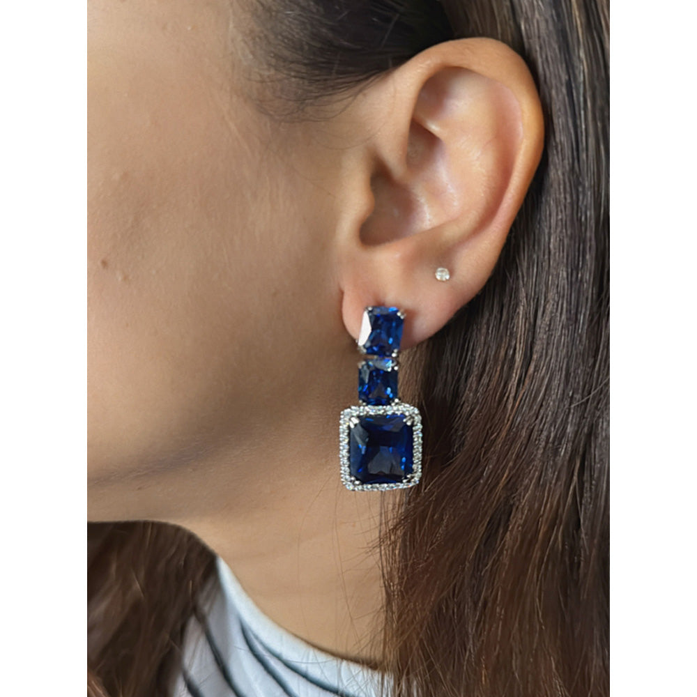 Mon Tresor Blue Whisper Earrings