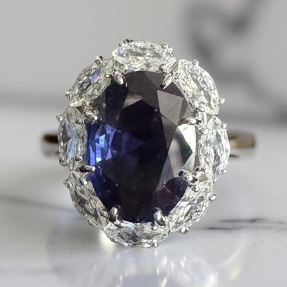 Mon Tresor Blue Sapphire Dream Cocktail Ring