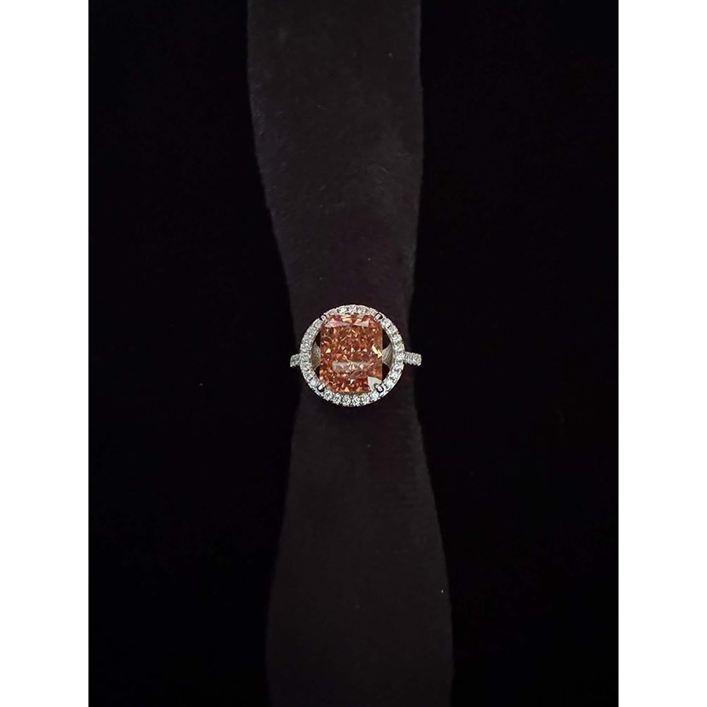 Mon Tresor Rust Fire Ember Halo Ring