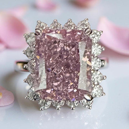 Mon Tresor Pink Rose Radiance Cocktail Ring