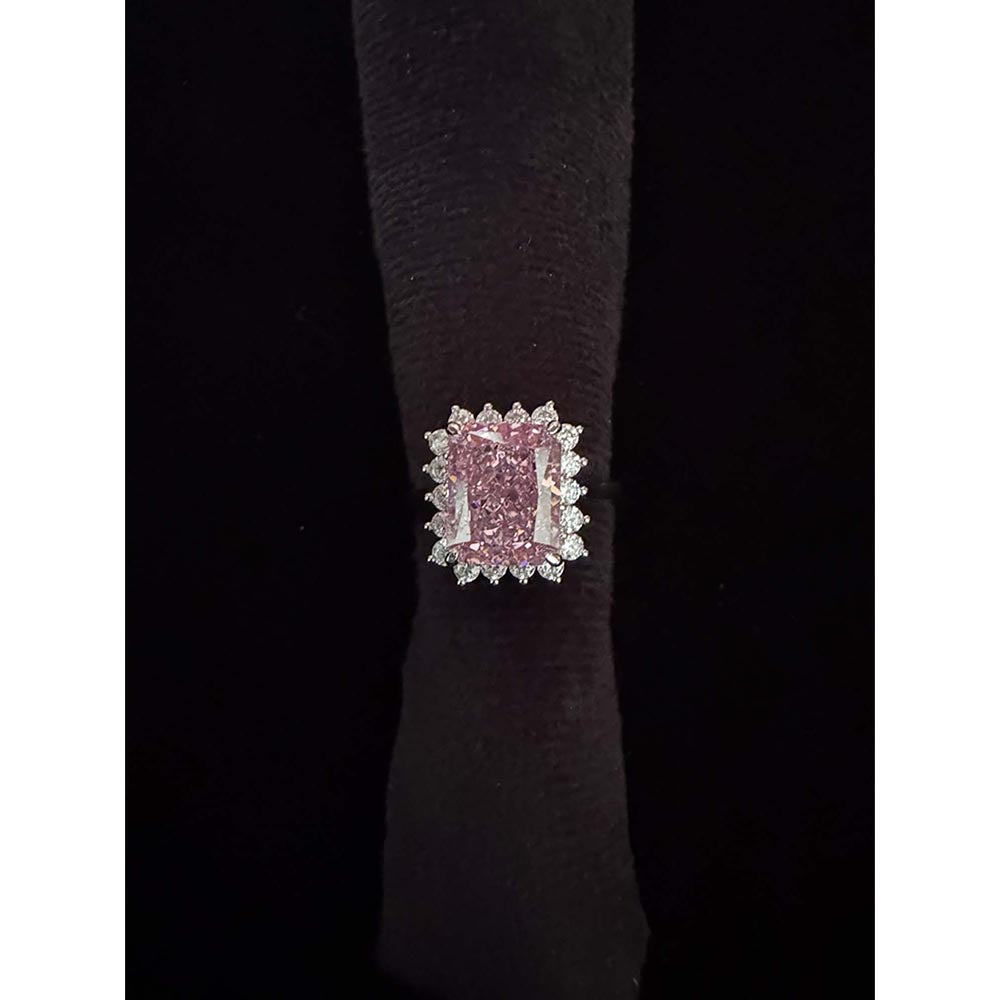 Mon Tresor Pink Rose Radiance Cocktail Ring