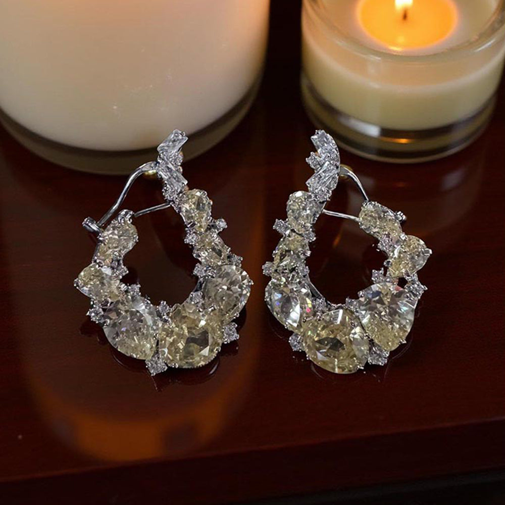 Mon Tresor Golden Aurora Yellow Sapphire Earrings