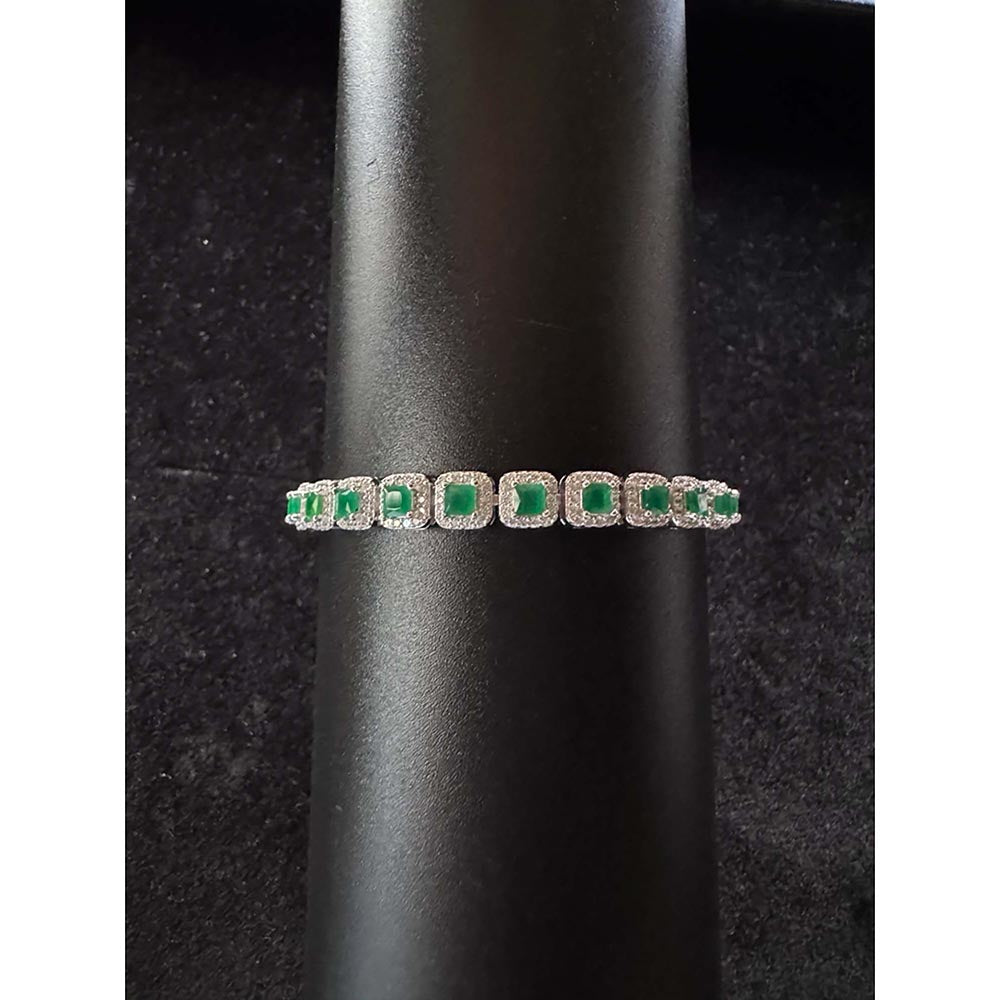 Mon Tresor Green Emerald Grace Tennis Bracelet