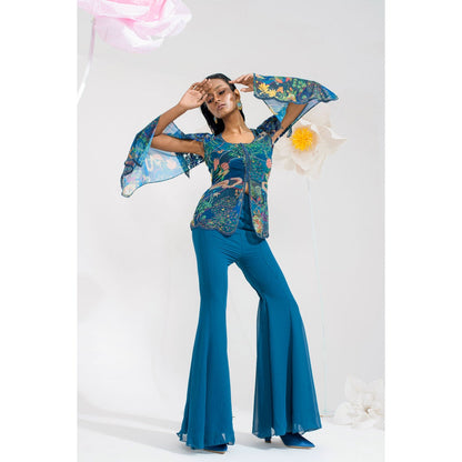 Muskan Aggarwal Keya Embellished Printed Co-Ord (Set of 2)