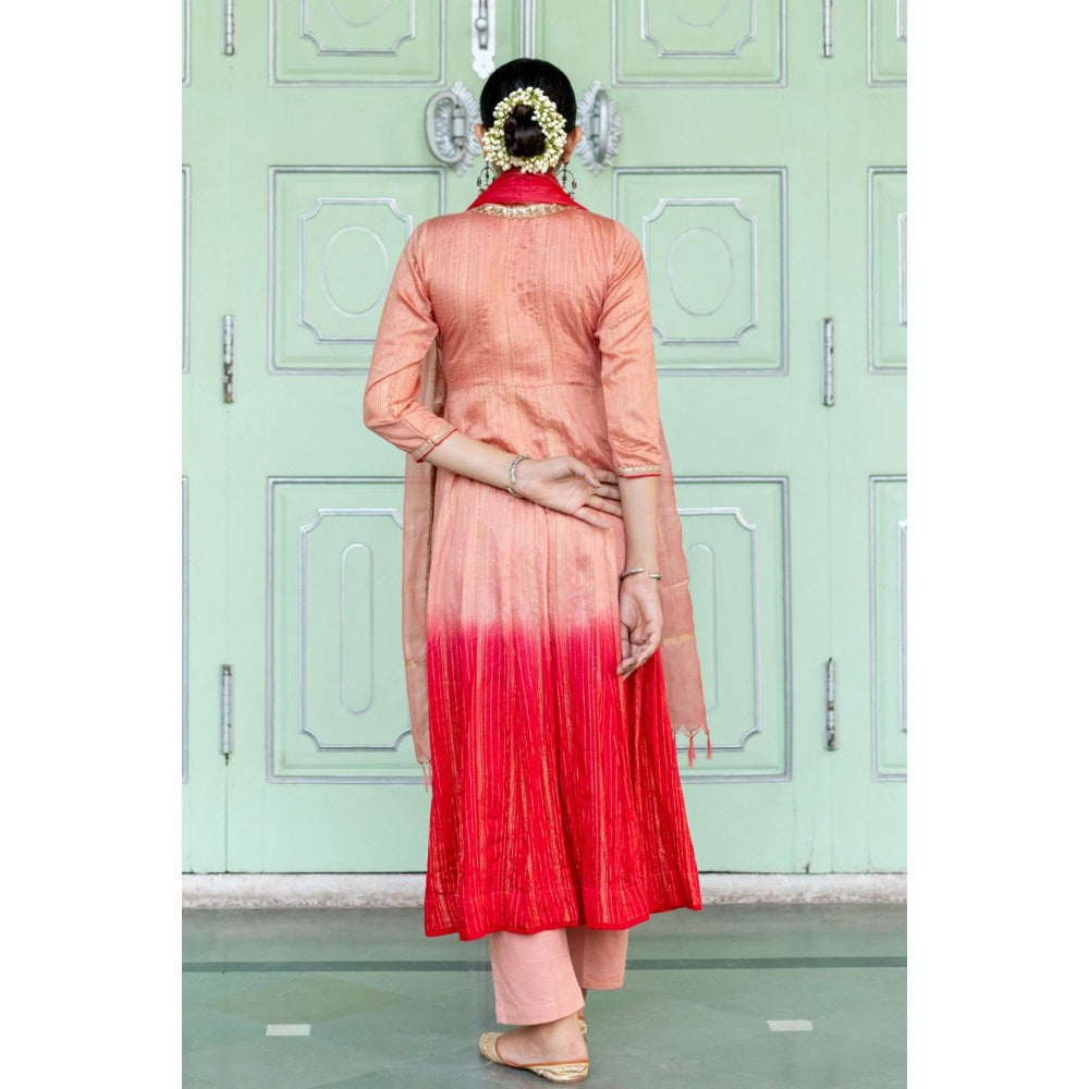Myaara Champa Anarkali Set (Set of 3)