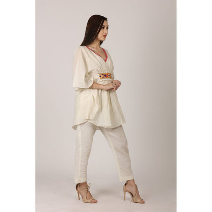 NAMAH BY PARUL MONGIA Ivory Co-Ord (Set of 2)
