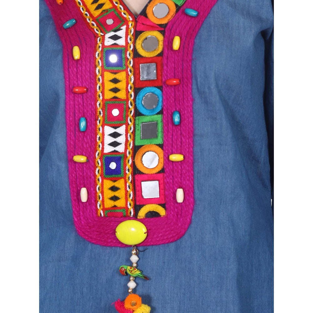 NAMAH BY PARUL MONGIA Denim Banjara Co-Ord (Set of 2)